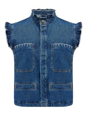 seventy + mochi Pablo Denim Vest in Vintage Americana | US Size 8